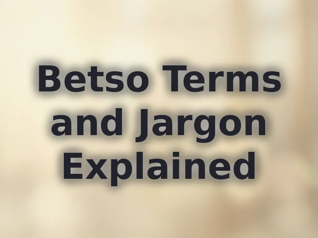 Betso Terms Guide